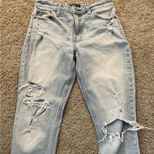 Abercrombie & Fitch Simone High Rise Super Skinny Distressed Stretch Jeans
